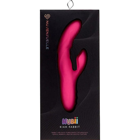 Nu Sensuelle Nubii Kiah Silicone Rabbit Vibrator with Dual Motors - Rabbit Vibrators