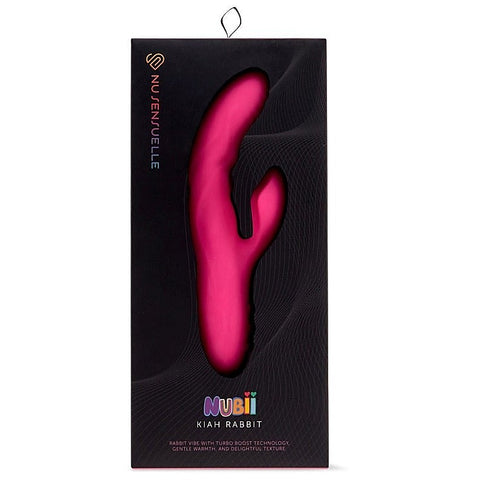 Nu Sensuelle Nubii Kiah Silicone Rabbit Vibrator with Dual Motors - Rabbit Vibrators