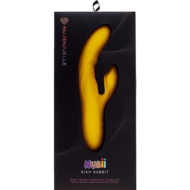 Nu Sensuelle Nubii Kiah Silicone Rabbit Vibrator with Dual Motors - Rabbit Vibrators