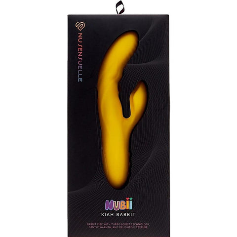 Nu Sensuelle Nubii Kiah Silicone Rabbit Vibrator with Dual Motors - Rabbit Vibrators