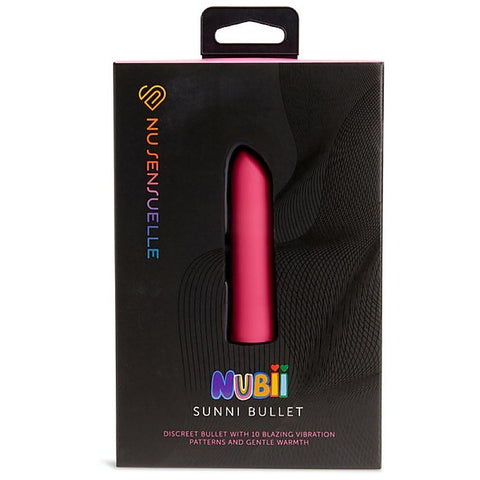 Nu Sensuelle Sunni Nubii Lipstick Bullet Vibrator With Heat Discrete Power - Bullet Vibrators