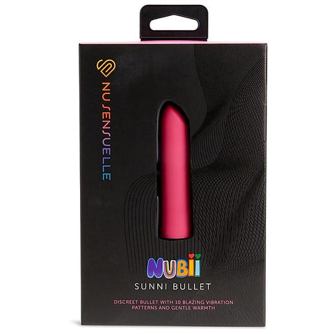 Nu Sensuelle Sunni Nubii Lipstick Bullet Vibrator With Heat Discrete Power - Bullet Vibrators