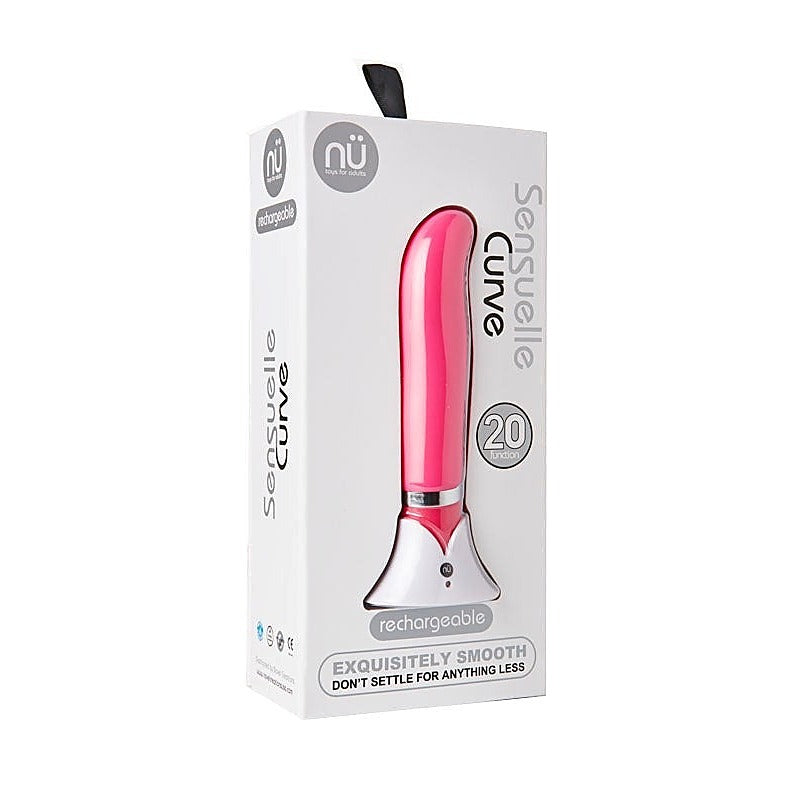 Nu Sensuelle Curve Ergonomic G Spot Vibrator with 20 Functions - G-Spot Vibrators