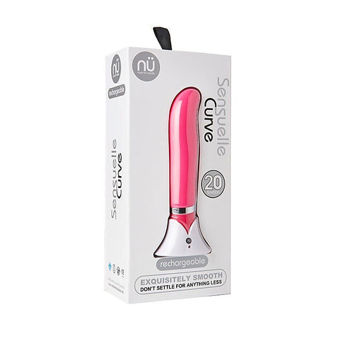 Nu Sensuelle Curve Ergonomic G Spot Vibrator with 20 Functions - G-Spot Vibrators