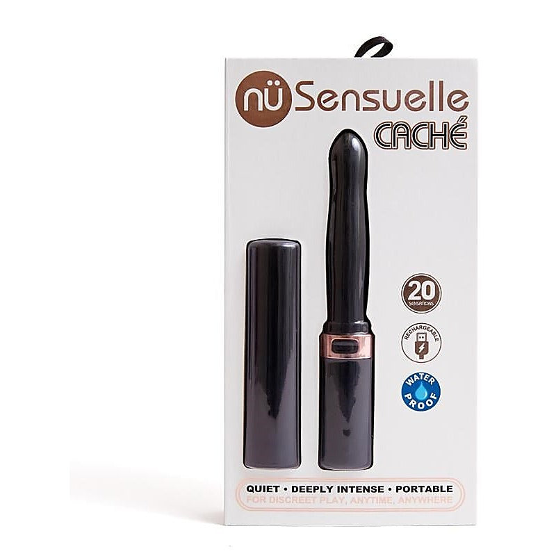 Nu Sensuelle Cache G Spot Vibrator with 20 Functions and Waterproof Design - G-Spot Vibrators