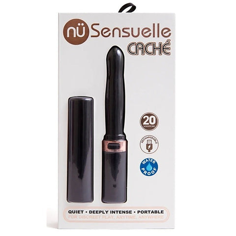 Nu Sensuelle Cache G Spot Vibrator with 20 Functions and Waterproof Design - G-Spot Vibrators
