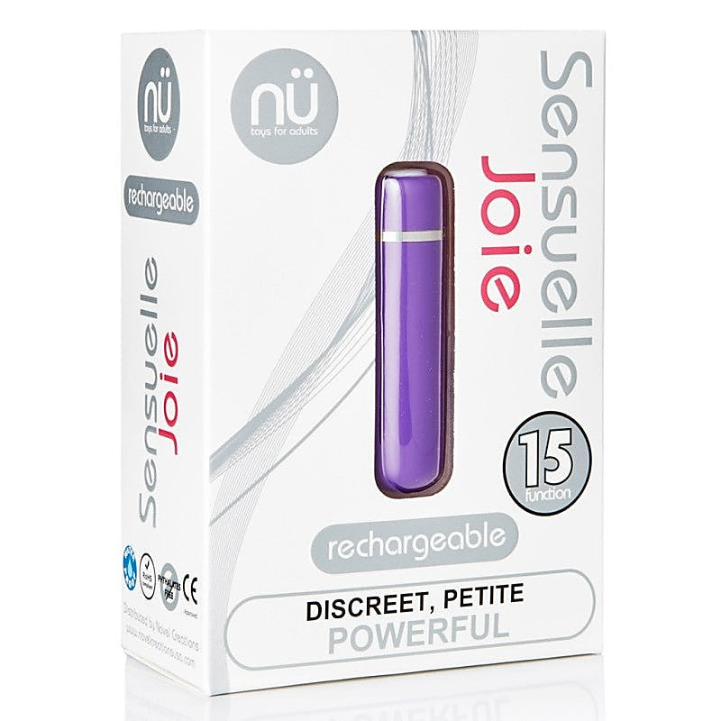 Nu Sensuelle Joie Compact Rechargeable Vibrator for Discreet Clitoral Play - Bullet Vibrators
