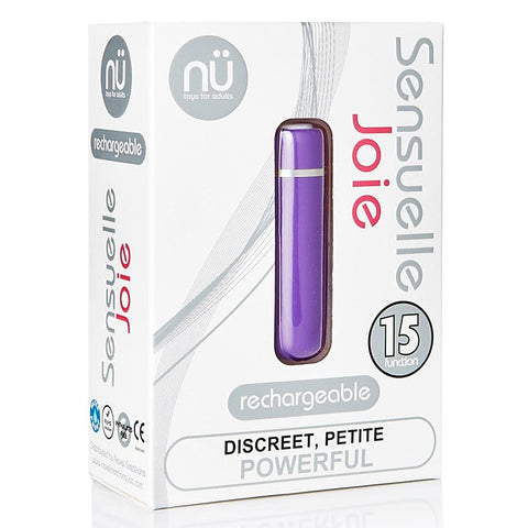 Nu Sensuelle Joie Compact Rechargeable Vibrator for Discreet Clitoral Play - Bullet Vibrators