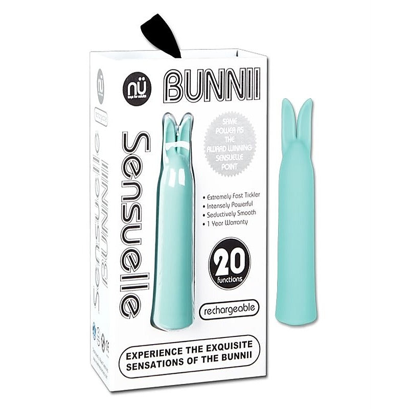 Nu Sensuelle Bunnii Compact Silicone Vibrator for Clitoral Stimulation - Rabbit Vibrators
