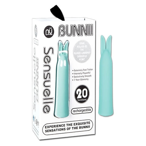 Nu Sensuelle Bunnii Compact Silicone Vibrator for Clitoral Stimulation - Rabbit Vibrators