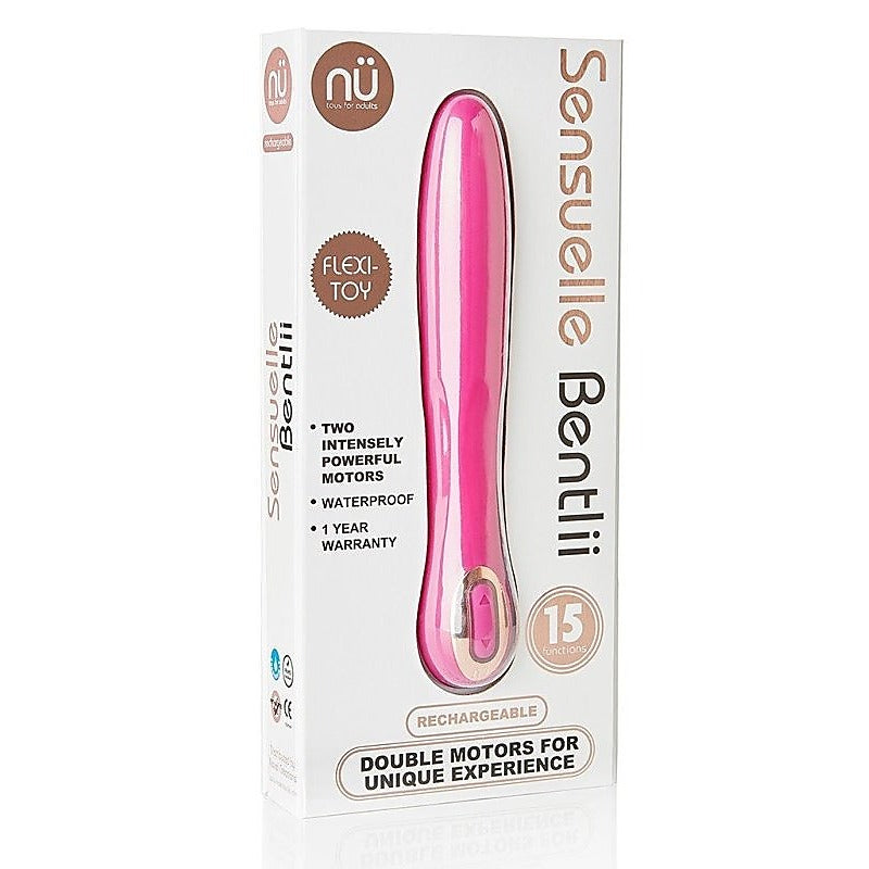 Nu Sensuelle Bentlii Dual Motor Vibrator for G Spot and Clitoral Stimulation - G-Spot Vibrators