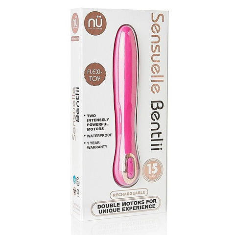 Nu Sensuelle Bentlii Dual Motor Vibrator for G Spot and Clitoral Stimulation - G-Spot Vibrators