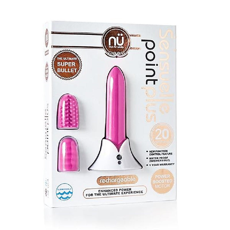 Nu Sensuelle Point Plus Powerful Clitoral Stimulation Bullet Vibrator - Bullet Vibrators