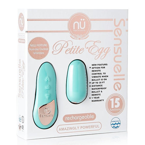 Nu Sensuelle Versatile Vibrations Petite Pleasure Egg Remote Control Vibrator - Love Eggs and Kegel Exercisers