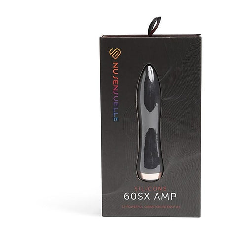 Nu Sensuelle 60SX AMP Powerful Silicone Bullet Vibrator with 12 Speeds - Bullet Vibrators