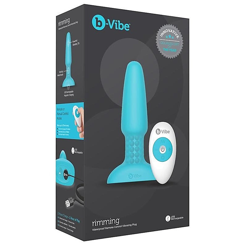 B Vibe Customizable Anal Sensation Rimming Plug 2 Rotating Beads - Butt Plugs