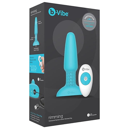 USB Rechargeable Rimming 2 Plug Black by B-Vibe - Butt Plugs