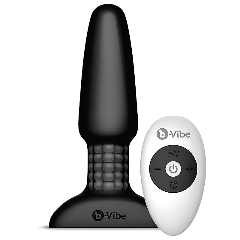 B Vibe Customizable Anal Sensation Rimming Plug 2 Rotating Beads - Butt Plugs