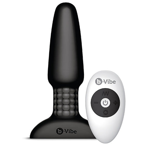 B Vibe Customizable Anal Sensation Rimming Plug 2 Rotating Beads - Butt Plugs