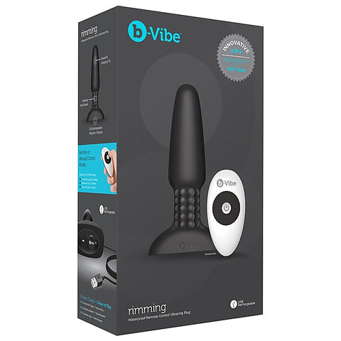 B Vibe Customizable Anal Sensation Rimming Plug 2 Rotating Beads - Butt Plugs