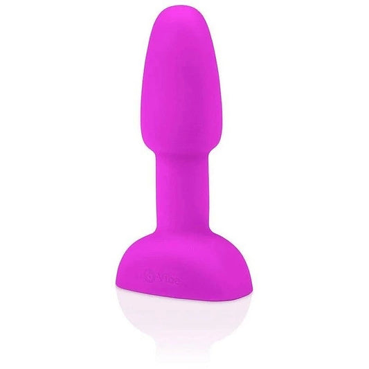 USB Rechargeable Rimming Plug Fuchsia by B-Vibe - Butt Plugs