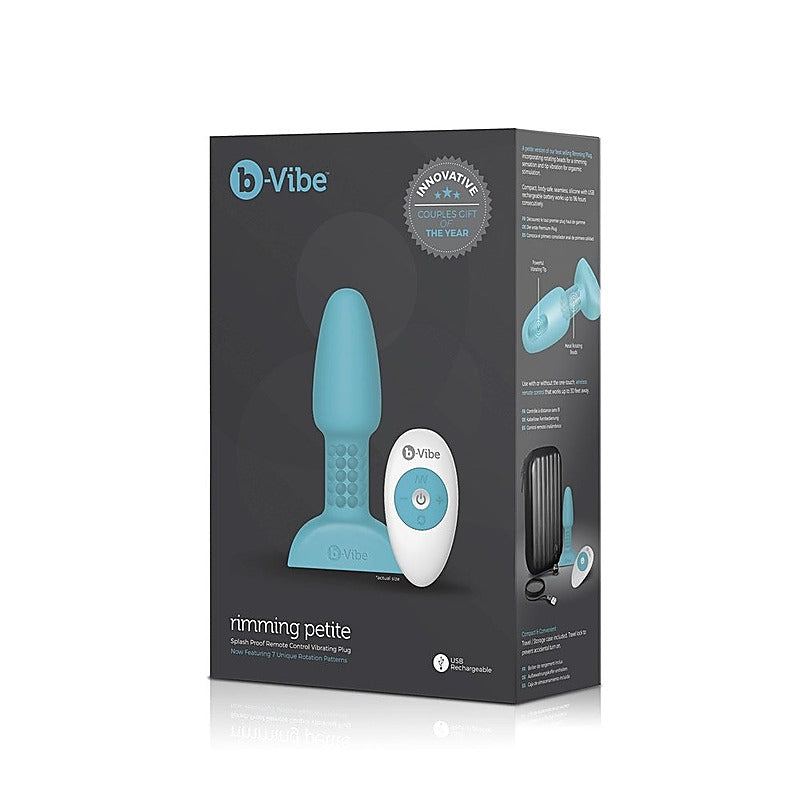 B Vibe Petite Rimming Plug Rotating Beads and Powerful Vibrations - Butt Plugs