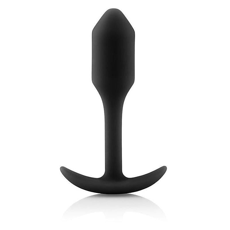 B Vibe Snug Plug Weighted Silicone Butt Plug for Anal Stimulation - Butt Plugs