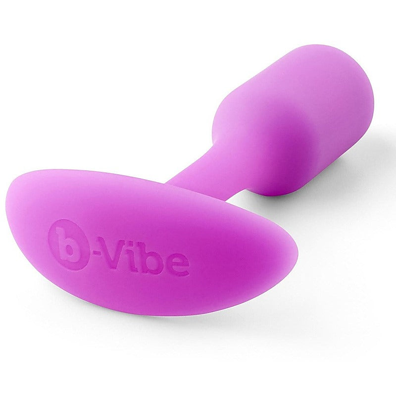 B Vibe Snug Plug Weighted Silicone Butt Plug for Anal Stimulation - Butt Plugs