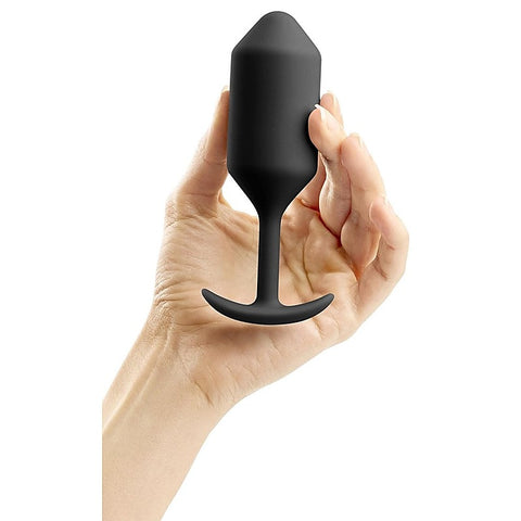 B Vibe Snug Plug 3 Weighted Silicone Butt Plug for Extended Anal Play - Butt Plugs