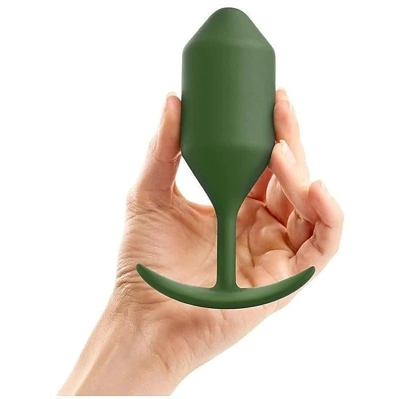 B Vibe Weighted Silicone Delight Snug Plug 4 Premium Weighted - Butt Plugs