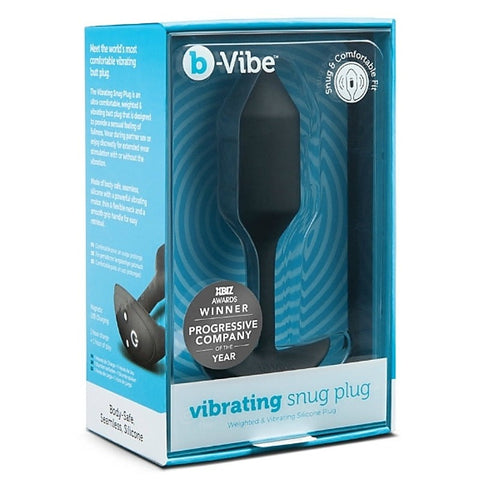 B Vibe Vibrating Snug Plug Weighted Pleasure Anal Stimulation - Butt Plugs