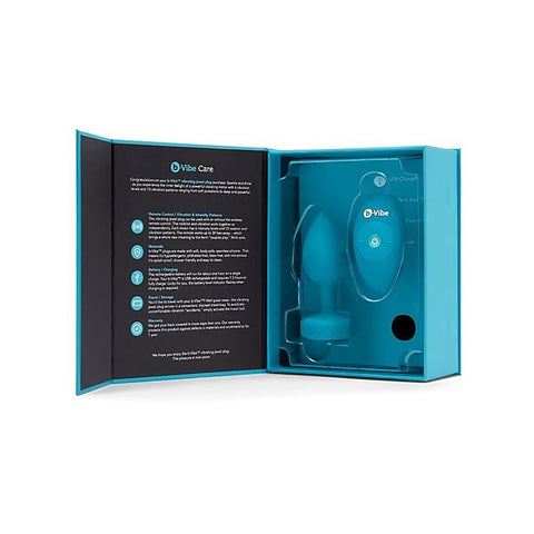 Vibrating Jewel Anal Plug by B-Vibe - Butt Plugs