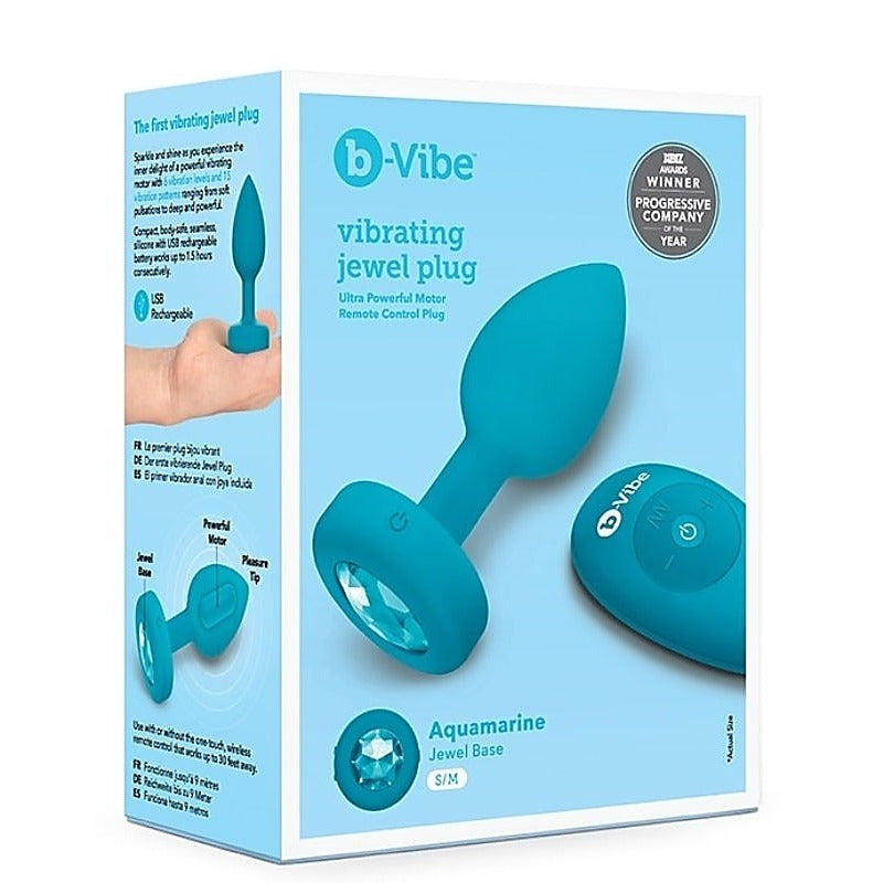 Vibrating Jewel Anal Plug by B-Vibe - Butt Plugs