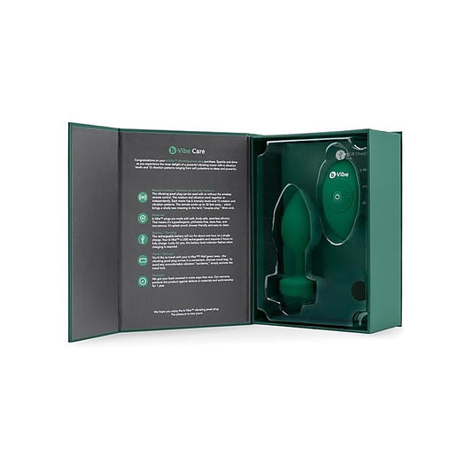 Vibrating Jewels Remote Control Plug by B-Vibe - Butt Plugs