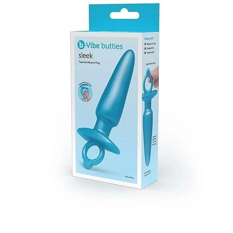B Vibe Sleek Tapered Silicone Anal Plug Comfortable Secure Anal Play - Butt Plugs
