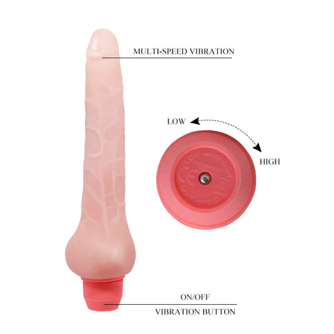 Baile Flexi Vine Sensual Spine Realistic Vibrating Dildo - Vibrating Dildos