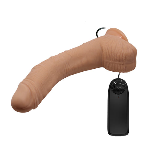 Baile Alex 11 Inches Vibrating G Spot Curved Dildo - Vibrating Dildos