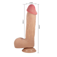 Pretty Love Emeka 9.2 Inches Waterproof Realistic Dong - - Realistic Dildos