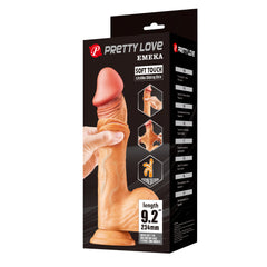 Pretty Love Emeka 9.2 Inches Waterproof Realistic Dong - - Realistic Dildos