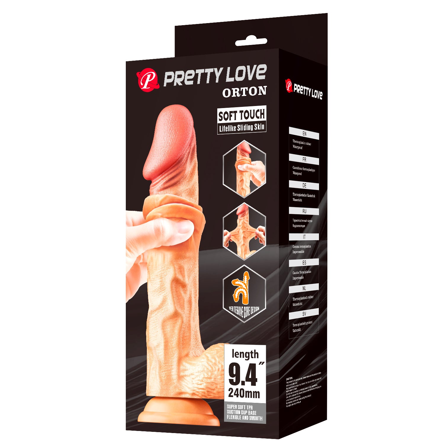Pretty Love Orton 9.4 Inch Waterproof Realsitic Dildo - - Realistic Dildos