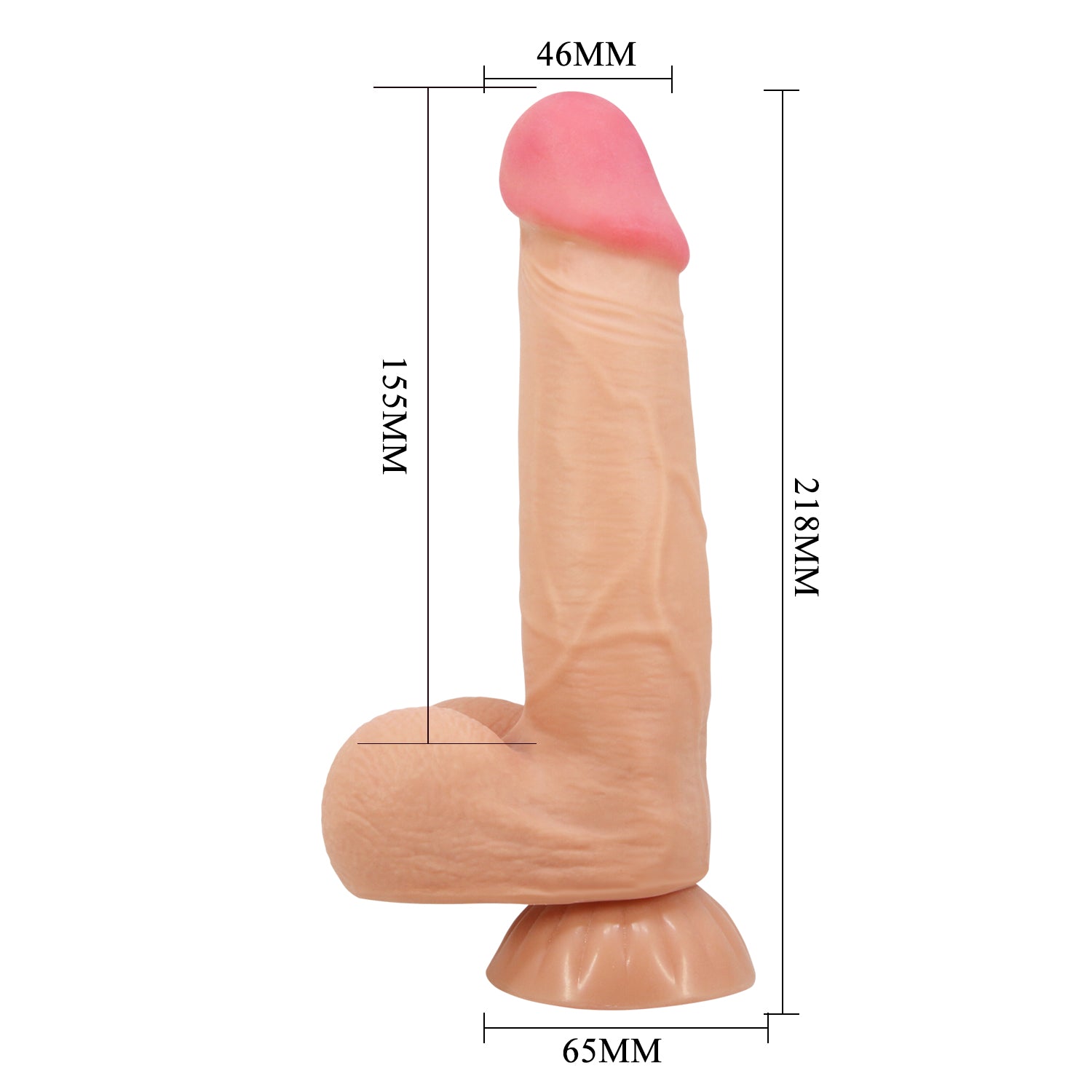 Pretty Love Najm 8.5 Inehes Suction Base Realistic Dong - - Realistic Dildos