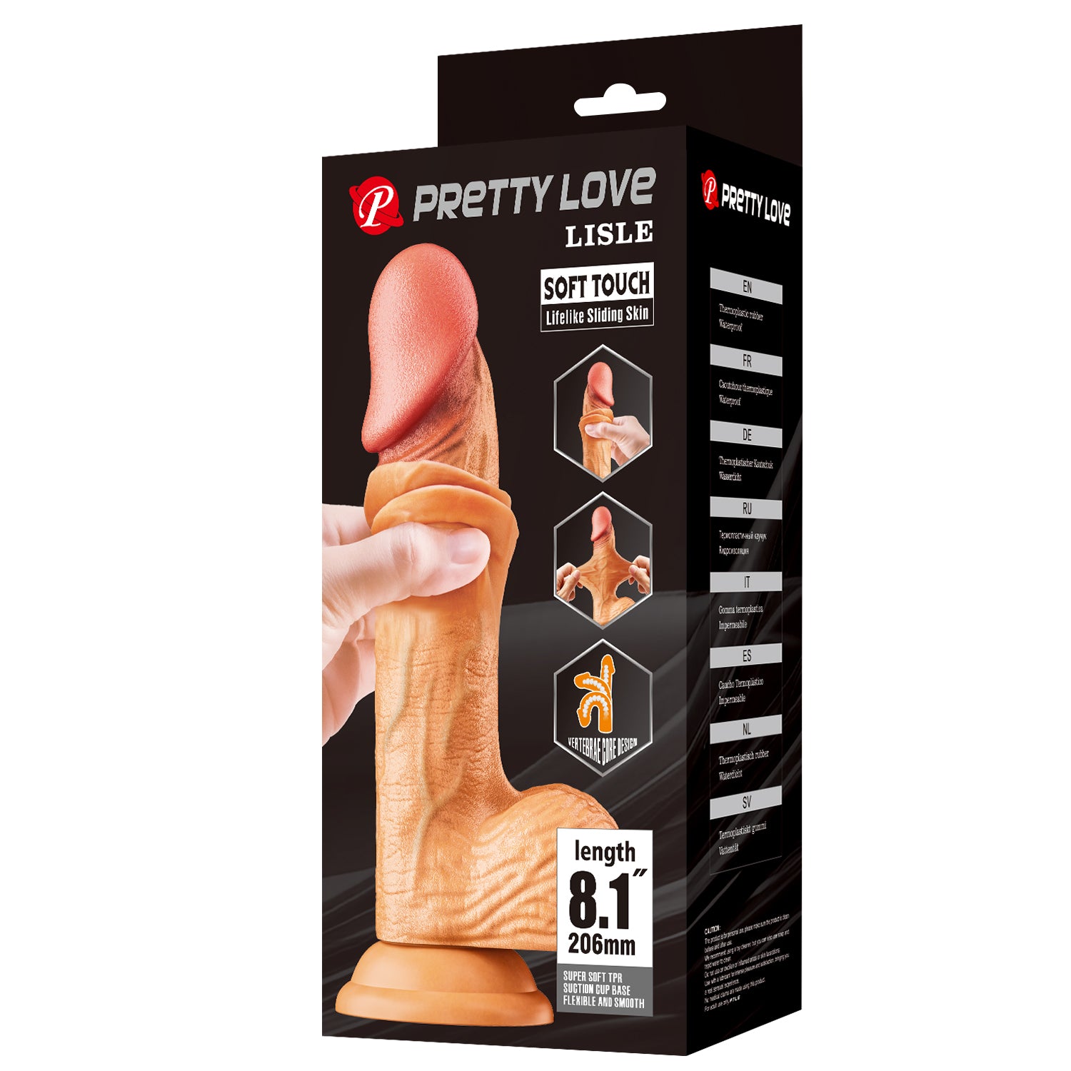 Pretty Love Lisle 8.1 Inches Bendable Realistic Dong - - Realistic Dildos
