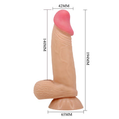 Pretty Love Duvall 7.6 Inches Suction Base Realistic Dong - - Realistic Dildos