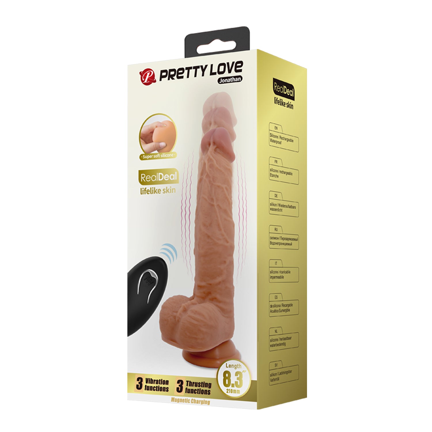 Baile Jonathan Rechargeable Vibrating Dong - - Vibrating Dildos
