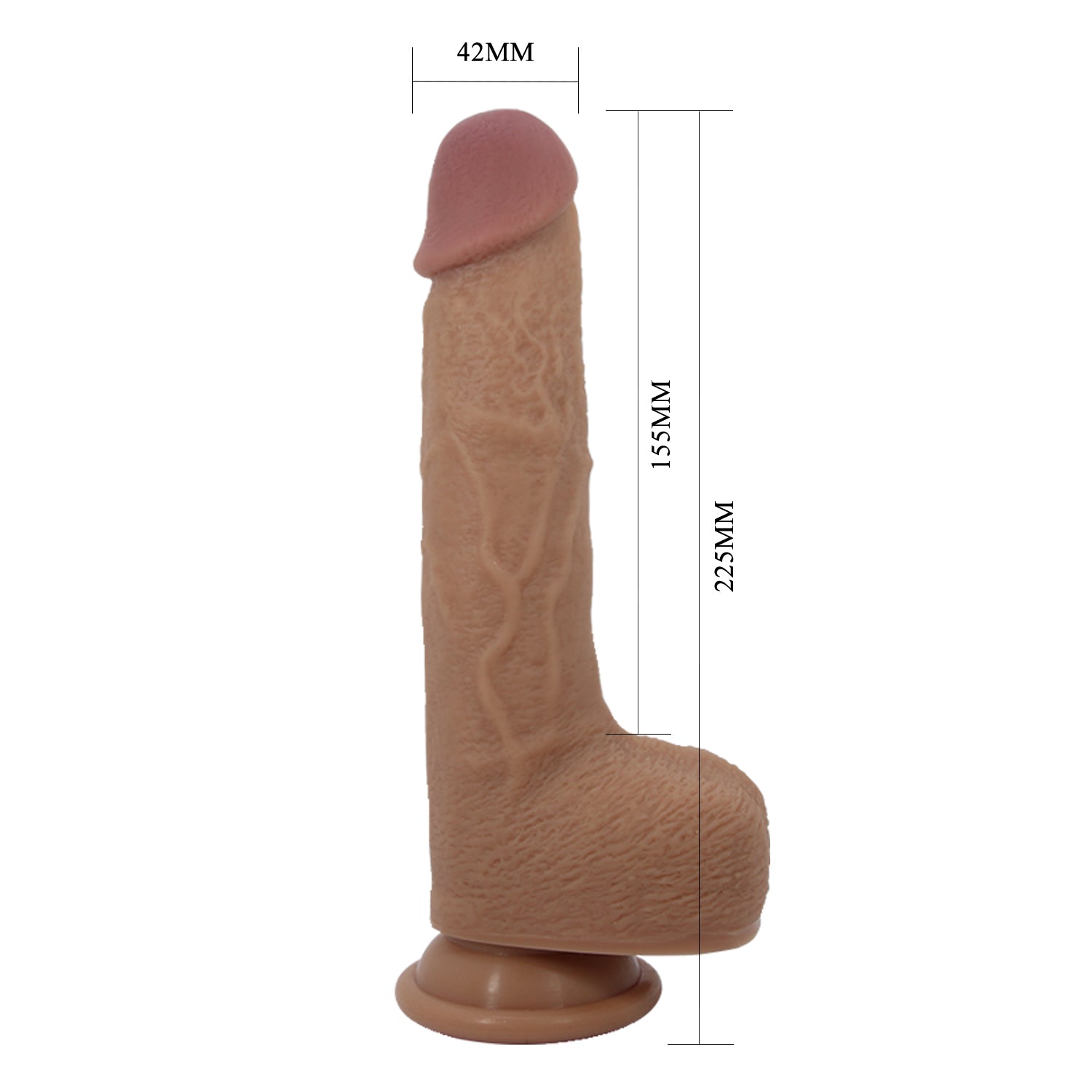 Baile Tommy Realistics Rechargeable Dong with Vibration and Thrusting - - Vibrating Dildos
