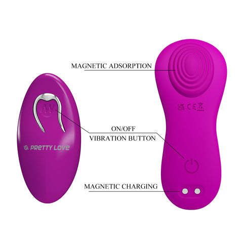 Pretty Love Rechargeable Zico Panty Vibrator Purple - Remote Control Vibrators