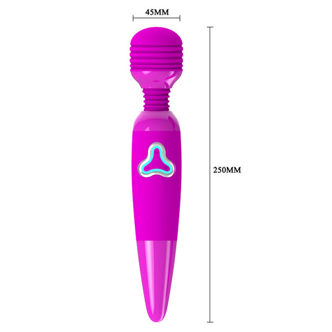 Baile Flirtatious Vibrating Silicone Body Wand Massager - Body Wands