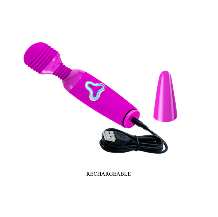 Baile Flirtatious Vibrating Silicone Body Wand Massager - Body Wands