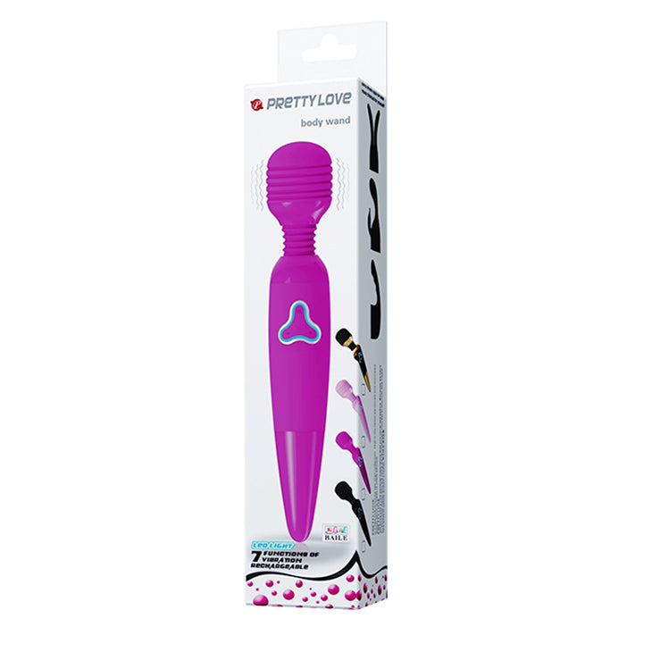 Baile Flirtatious Vibrating Silicone Body Wand Massager - Body Wands
