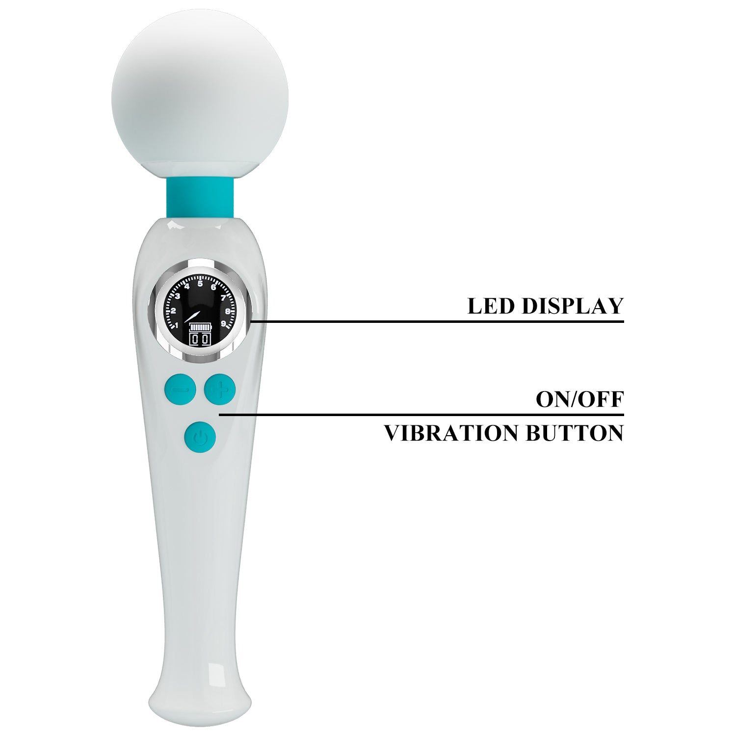 Pretty Love Skyler Vibrating Body Wand Massager - - Body Wands